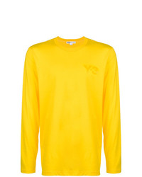 gelber Pullover mit einem Rundhalsausschnitt von Y-3