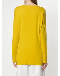 gelber Pullover mit einem V-Ausschnitt von Enfold
