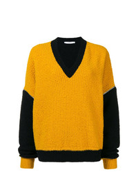 gelber Pullover mit einem V-Ausschnitt von Givenchy