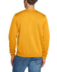 gelber Pullover mit einem V-Ausschnitt von Maerz