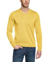 gelber Pullover mit einem V-Ausschnitt von Maerz