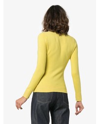 gelber Pullover mit einem V-Ausschnitt von JoosTricot