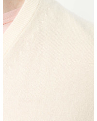 gelber Pullover mit einem V-Ausschnitt von N.Peal