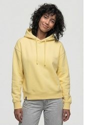 gelber Pullover mit einer Kapuze von alife & kickin