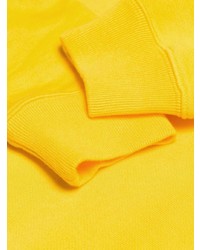 gelber Pullover mit einer Kapuze von Off-White