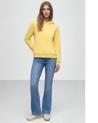 gelber Pullover mit einer Kapuze von STREET ONE