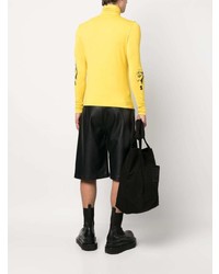 gelber Rollkragenpullover von Raf Simons