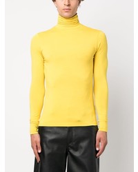 gelber Rollkragenpullover von Raf Simons