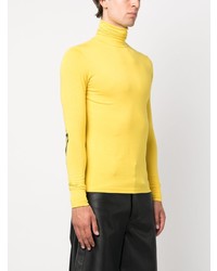 gelber Rollkragenpullover von Raf Simons