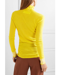 gelber Rollkragenpullover von Victoria Victoria Beckham