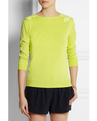 gelber Spitzepullover von Nina Ricci