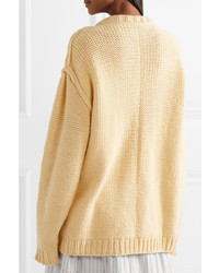 gelber Strick Oversize Pullover von Calvin Klein 205W39nyc