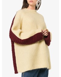 gelber Strick Oversize Pullover von Calvin Klein 205W39nyc