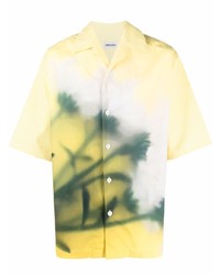 gelbes bedrucktes Kurzarmhemd von Kenzo