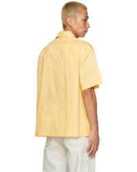gelbes bedrucktes Langarmhemd von Jacquemus