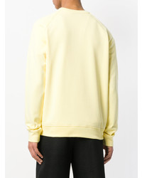 gelbes bedrucktes Sweatshirt von MSGM