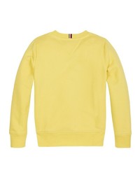 gelbes bedrucktes Sweatshirt von Tommy Hilfiger