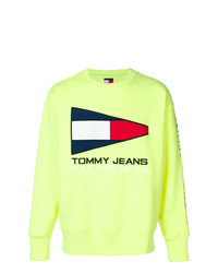 gelbes bedrucktes Sweatshirt von Tommy Jeans