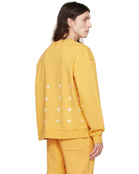 gelbes bedrucktes Sweatshirt von Ksubi