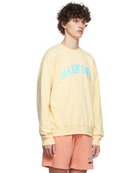 gelbes bedrucktes Sweatshirt von Harmony