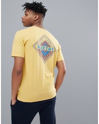 gelbes bedrucktes T-Shirt mit einem Rundhalsausschnitt von Burton Snowboards