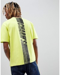 gelbes bedrucktes T-Shirt mit einem Rundhalsausschnitt von Charms