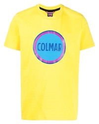 gelbes bedrucktes T-Shirt mit einem Rundhalsausschnitt von Colmar