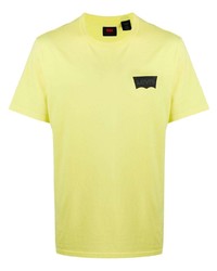 gelbes bedrucktes T-Shirt mit einem Rundhalsausschnitt von Levi's