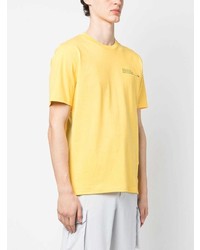 gelbes bedrucktes T-Shirt mit einem Rundhalsausschnitt von North Sails