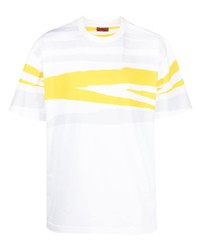 gelbes bedrucktes T-Shirt mit einem Rundhalsausschnitt von Missoni