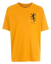 gelbes bedrucktes T-Shirt mit einem Rundhalsausschnitt von OSKLEN