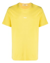 gelbes bedrucktes T-Shirt mit einem Rundhalsausschnitt von Zadig & Voltaire
