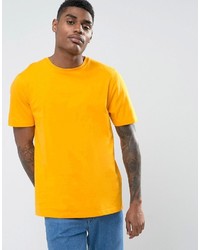 gelbes bedrucktes T-shirt von Asos