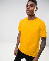 gelbes bedrucktes T-shirt von Asos