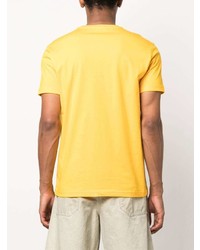 gelbes besticktes T-Shirt mit einem Rundhalsausschnitt von Iceberg