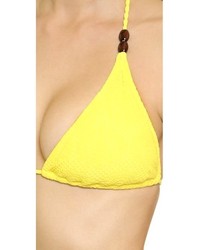 gelbes Bikinioberteil von Heidi Klein