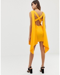 gelbes figurbetontes Kleid von ASOS DESIGN