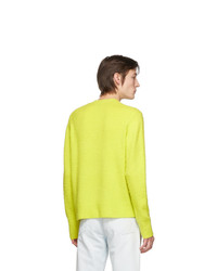 gelbes Fleece-Sweatshirt von Acne Studios