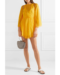 gelbes gerade geschnittenes Kleid aus Chiffon von Alice McCall
