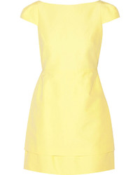 gelbes gerade geschnittenes Kleid von Halston
