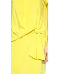 gelbes gerade geschnittenes Kleid von DKNY