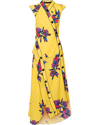 gelbes Kleid mit Blumenmuster von Proenza Schouler