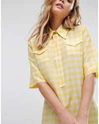 gelbes Kleid mit Vichy-Muster von Paul Smith
