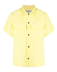 gelbes Kurzarmhemd von Bottega Veneta