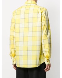 gelbes Langarmhemd mit Karomuster von Vivienne Westwood