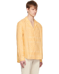 gelbes Langarmhemd mit Paisley-Muster von Jacquemus