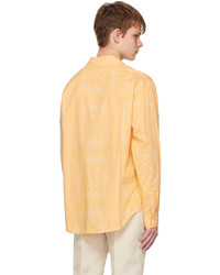 gelbes Langarmhemd mit Paisley-Muster von Jacquemus