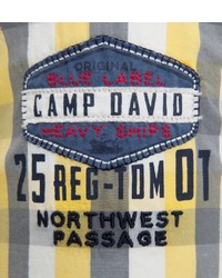 gelbes Langarmhemd mit Schottenmuster von Camp David
