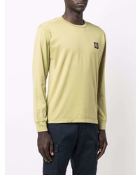 gelbes Langarmshirt von Stone Island