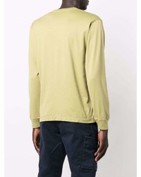 gelbes Langarmshirt von Stone Island